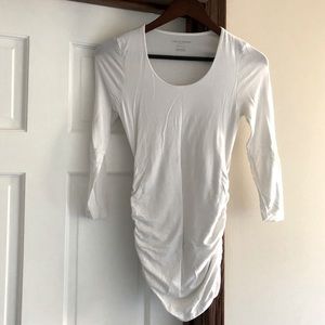 White maternity top